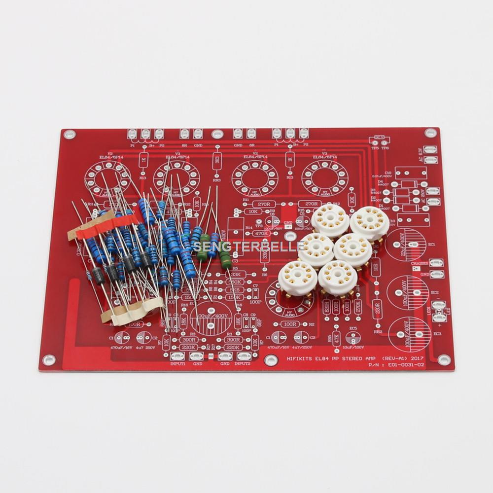 Audio Amplifier Board - HiFi EL84 +ECF80 Комплект платы стерео