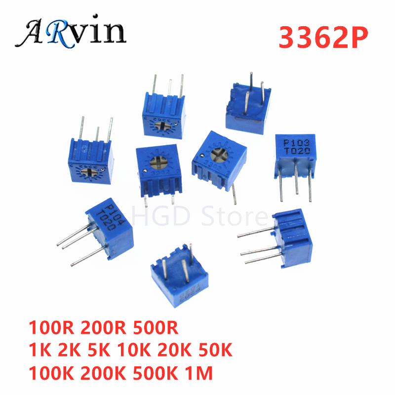 Potentiometer 10K - 10 шт. 3362P серия сопротивление 101