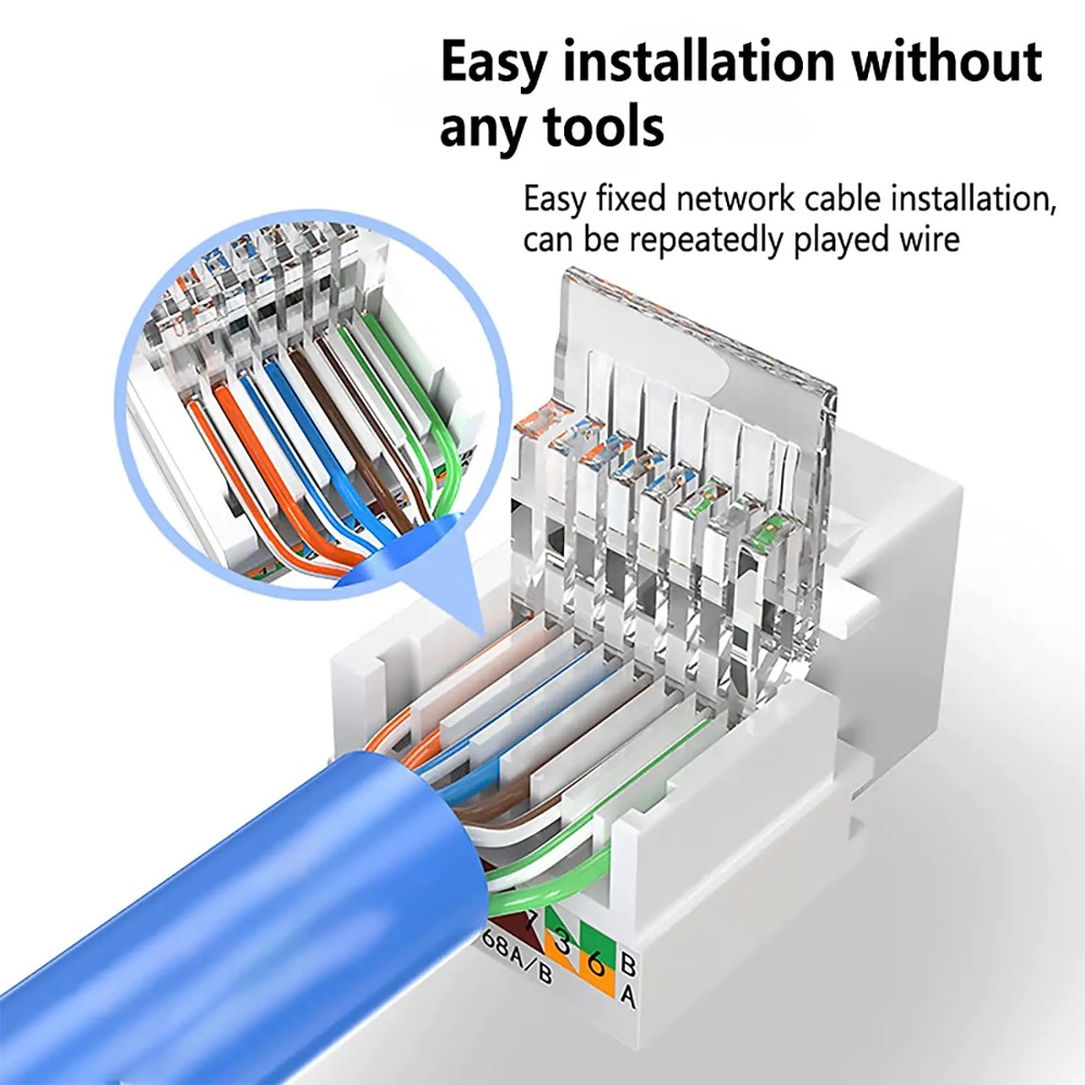 Rj45 Jack - Сетевой адаптер Cat6 RJ45 Keystone Jack