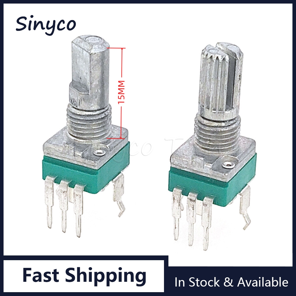 Potentiometer 10K - 5 шт. потенциометров RK097, вертикальные, 3-контактные,