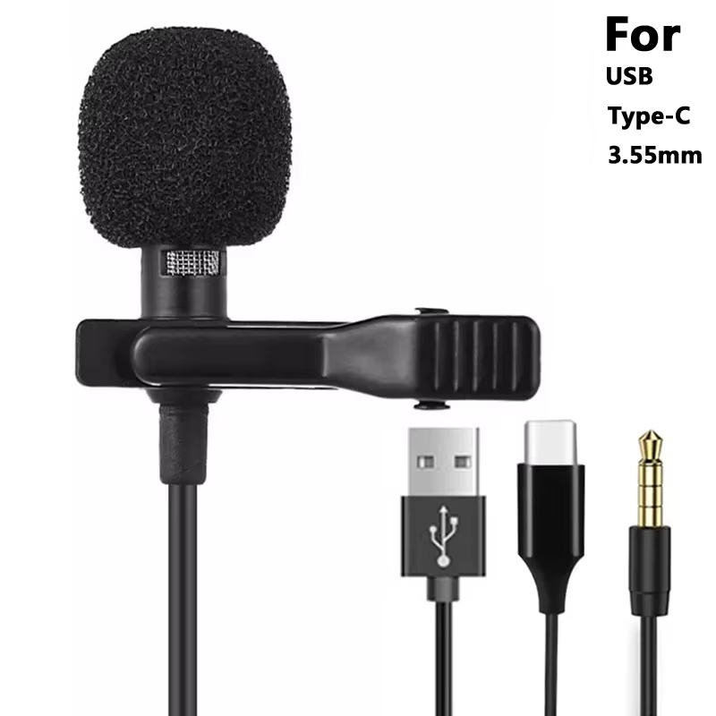 Microphone Capsule - 3,5 мм мини-портативный петличный микрофон для