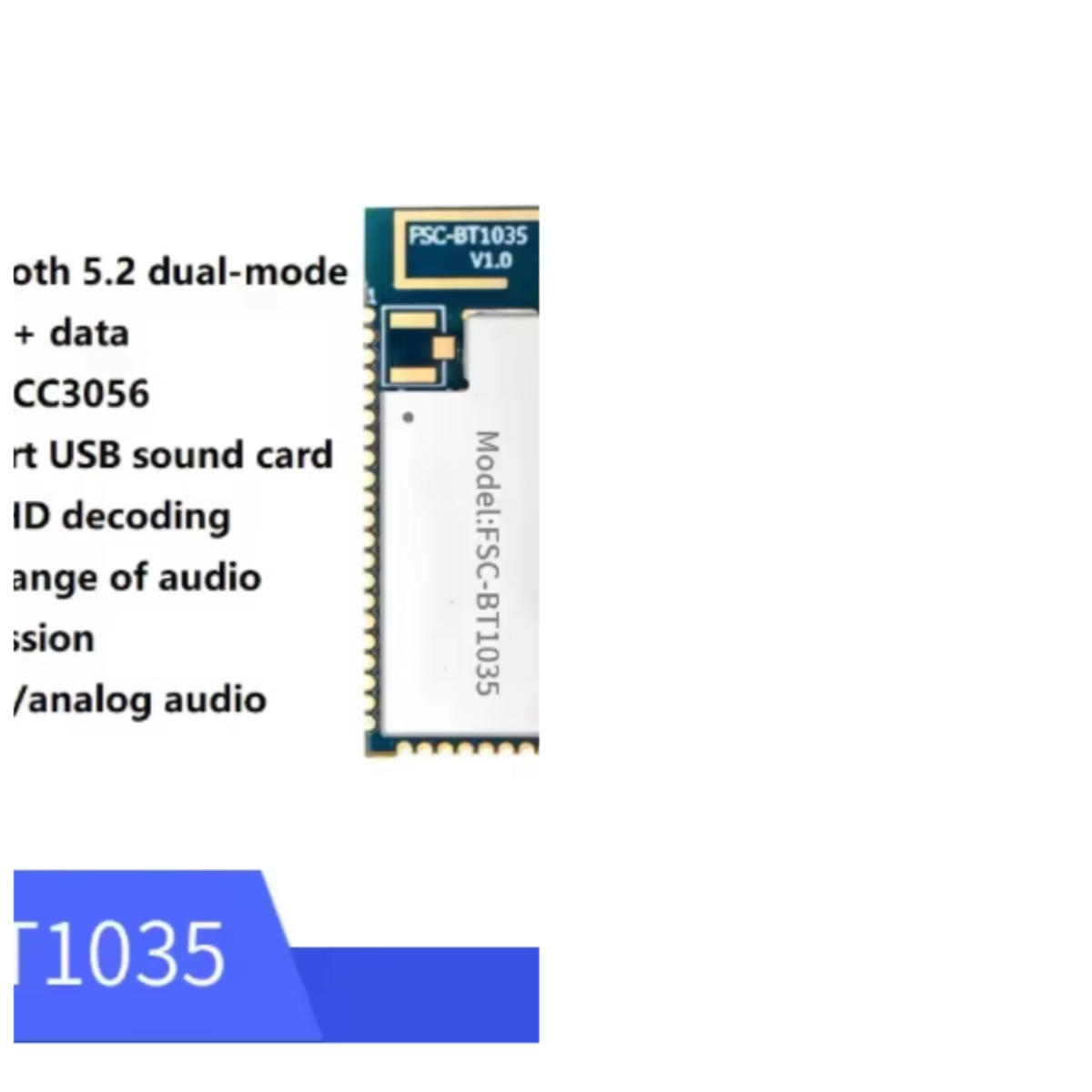 Модуль FSC-BT1035 с чипом QCC3 – обзор и цена Usb Sound Card